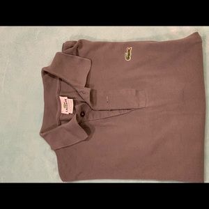 Gently worn Lacoste men’s grey polo.